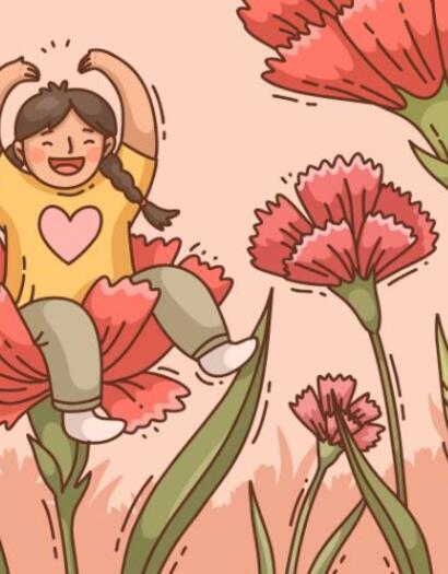 coquelicot enfant nature