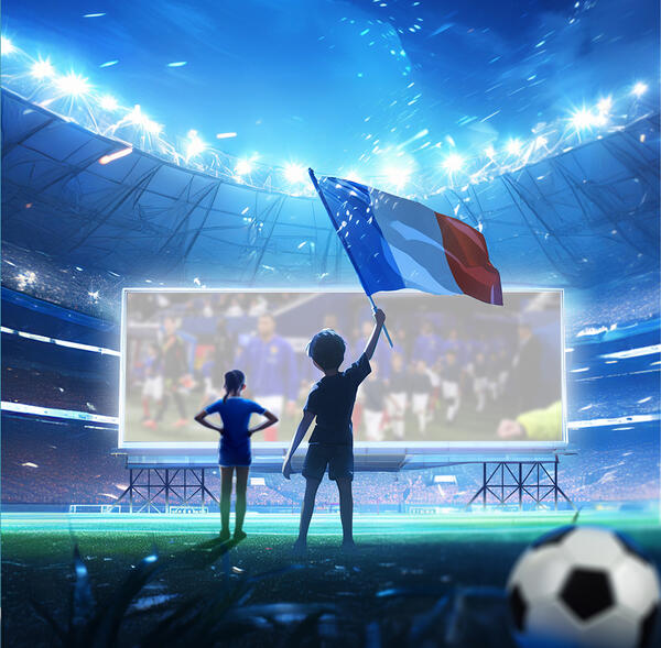 Euro foot écran géant